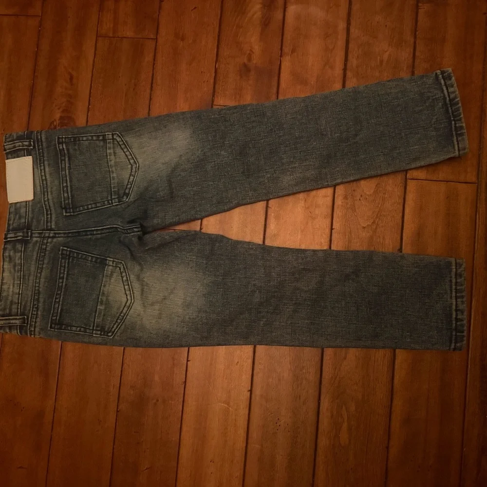 GSTR Boys Size 5 Blue Stressed‎ Straight Jeans